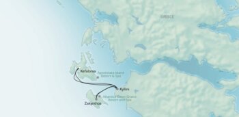 Map of tour Relaxing Greek Island Historical Tour