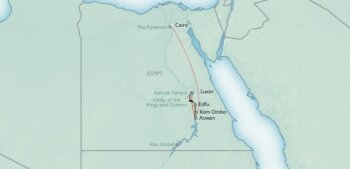 Map of tour Historical Egypt Solos Tour with Luxury Nile Cruise