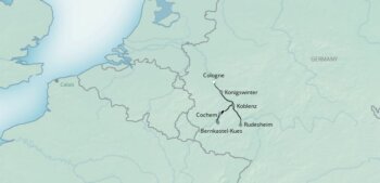 Map of tour Spring Rhine Cruise for Solo Travellers