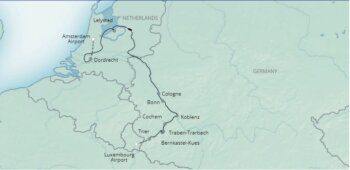 Map of tour Rhine and Moselle Cultural and Flower Show Cruise