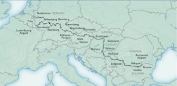 Map of tour Three-Week Europe River Cruise To Bulgaria