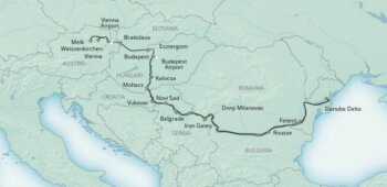 Map of tour Grand River Cruise to the Danube Delta