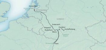 Map of tour Rhine and Main Scenic River Cruise