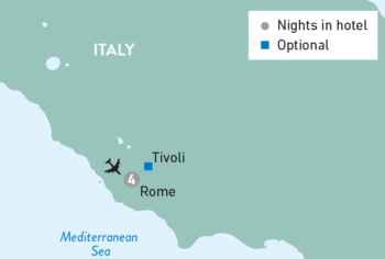 Map of tour Christmas in Rome for Solo Travellers