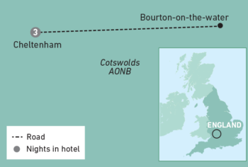 Map of tour New Year In Cheltenham for Singles