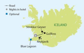 Map of tour Iceland Tour for Solo Travellers