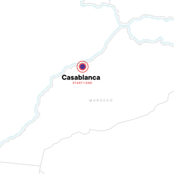 Map of tour Casablanca Short Break Tour