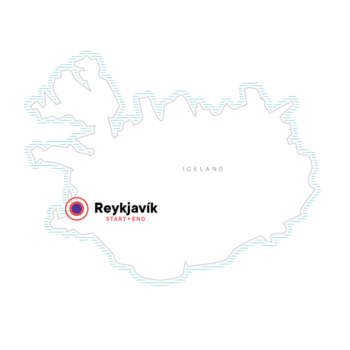 Map of tour Short Break Tour of Reykjavik – Winter