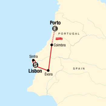 Map of tour Culture and History of Portugal