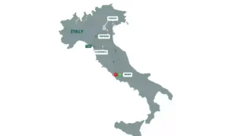 Map of tour 7-Day Best of Italy Tour