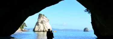 Cathedral Cove on Over 50s New Zealand Trip