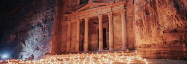 Petra at Night on Jordan Adventure Holidays